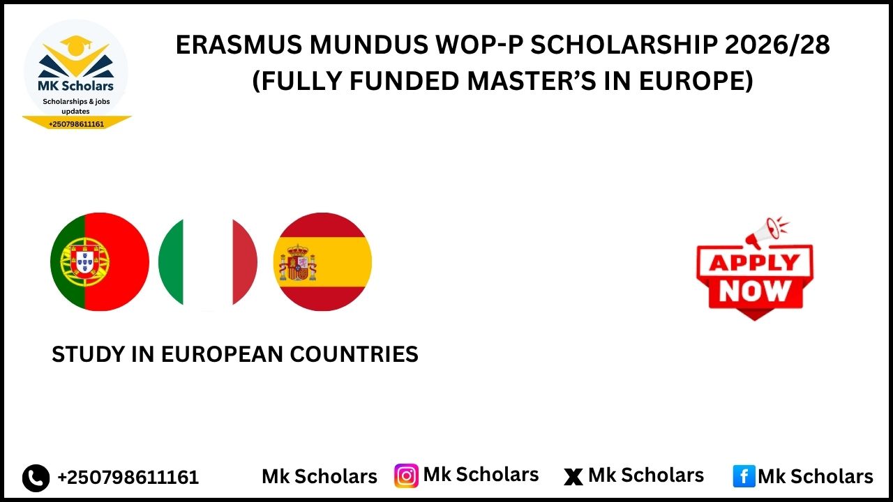 ERASMUS MUNDUS WOP-P SCHOLARSHIP